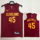 22-23 Cleveland Cavaliers MITCHELL #45 Red Top Quality Hot Pressing NBA Jersey