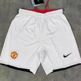 2007-2008 Man Utd White Retro Shorts Pants