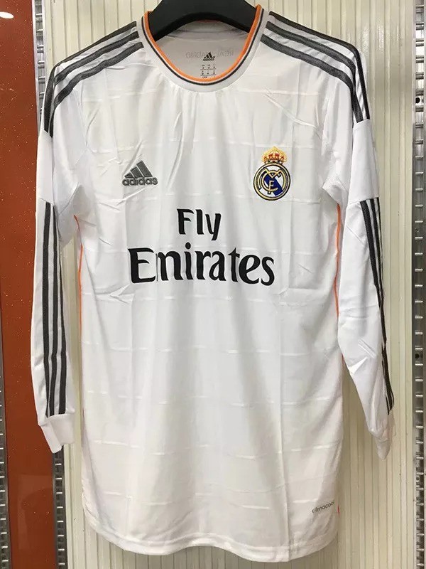 2013-2014 RMA Home Long Sleeve Retro Soccer Jersey