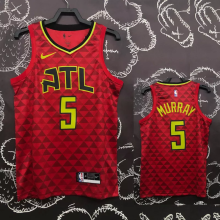 HAWKS MURRAY #5 Red Top Quality Hot Pressing NBA Jersey