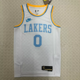 22-23 LAKERS WESTBROOK #0 White Top Quality Hot Pressing NBA Jersey (Retro Logo)