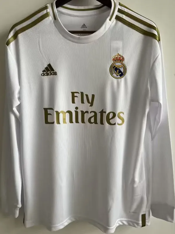 2019-2020 RMA Home Long Sleeve Retro Soccer Jersey