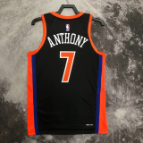 22-23 KNICKS ANTHONY #7 Black City Edition Top Quality Hot Pressing NBA Jersey