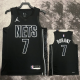 22-23 NETS DURANT #7 Black Top Quality Hot Pressing NBA Jersey (Trapeze Edition)