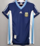 1998 Argentina Away Retro Soccer Jersey