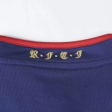 2010 Spain Away Long Sleeve Retro Soccer Jersey(带胸前决赛字)