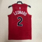 22-23 Raptors LEONARD #2 Red Top Quality Hot Pressing NBA Jersey