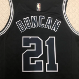 22-23 SA Spurs DUNCAN #21 Black Top Quality Hot Pressing NBA Jersey (Retro Logo)