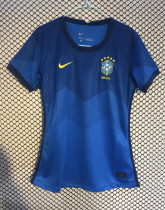 2021 Brazil Away Women Retro Soccer Jersey