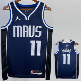 22-23 Dallas Mavericks IRVING #11 Royal Blue Top Quality Hot Pressing NBA Jersey (Trapeze Edition)