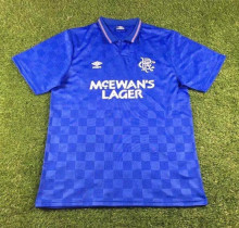 1987-1990 Rangers Home Retro Soccer Jersey