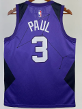 2017-18 SUNS PAUL #3 Royal Blue City Edition Top Quality Hot Pressing NBA Jersey