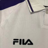 1998 Fiorentina Away White Retro Soccer Jersey