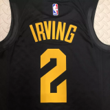 22-23 Cleveland Cavaliers IRVING #2 Black Top Quality Hot Pressing NBA Jersey (Trapeze Edition)