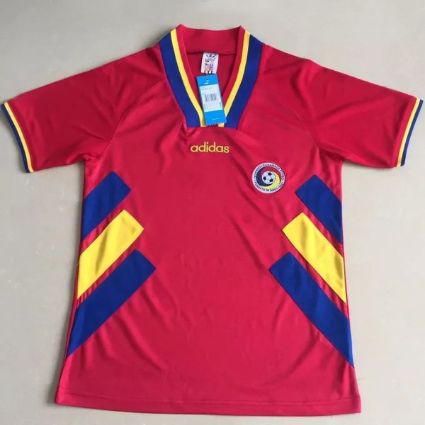 1994 Romania Red Retro Soccer Jersey