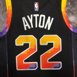 22-23 SUNS AYTON #22 Black Top Quality Hot Pressing NBA Jersey (Trapeze Edition)