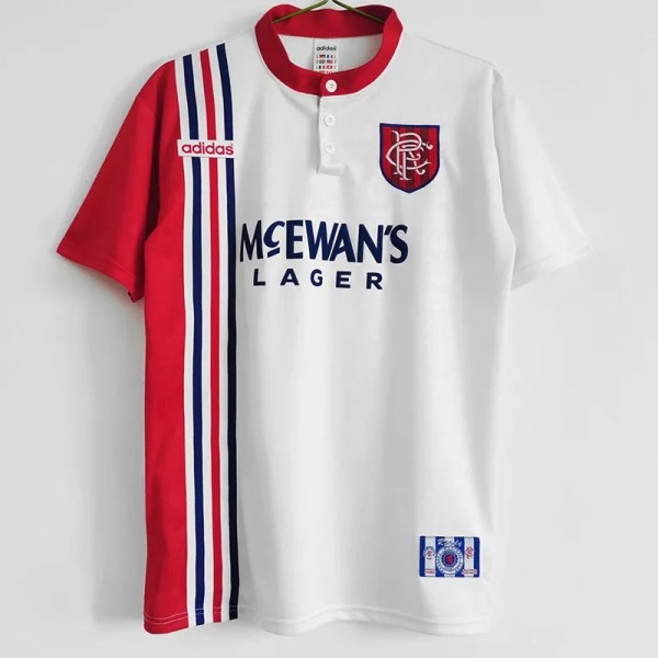 1996-1997 Rangers Away White Retro Soccer Jersey