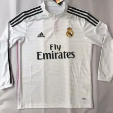 2014-2015 RMA Home Long Sleeve Retro Soccer Jersey