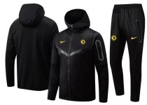 22-23 CHE Black Hoodie Jacket Tracksuit#F420