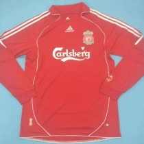 2006-2007 LIV Home Long Sleeve Retro Soccer Jersey