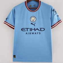 22-23 Man City Home 1:1 Fans Soccer Jersey