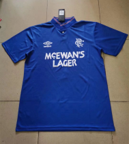 1988-1990 Rangers Home Retro soccer Jersey