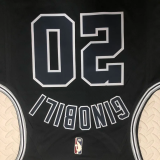 22-23 SA Spurs GINOBILI #20 Black Top Quality Hot Pressing NBA Jersey (Retro Logo)