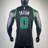 22-23 CELTICS TATUM #0 Black Top Quality Hot Pressing NBA Jersey (Trapeze Edition)