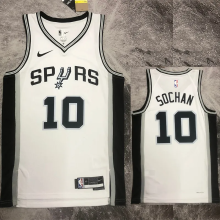 22-23 SA Spurs SOCHAN #10 White Top Quality Hot Pressing NBA Jersey