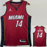 22-23 HEAT HERRO #14 Red Top Quality Hot Pressing NBA Jersey (Trapeze Edition)