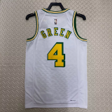 22-23 ROCKETS GREEN #4 White Top Quality Hot Pressing NBA Jersey (Retro Logo)