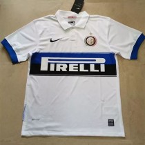 2009-2010 INT Away White Retro Soccer Jersey