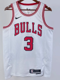 22-23 BULLS WADE #3 White Top Quality Hot Pressing NBA Jersey