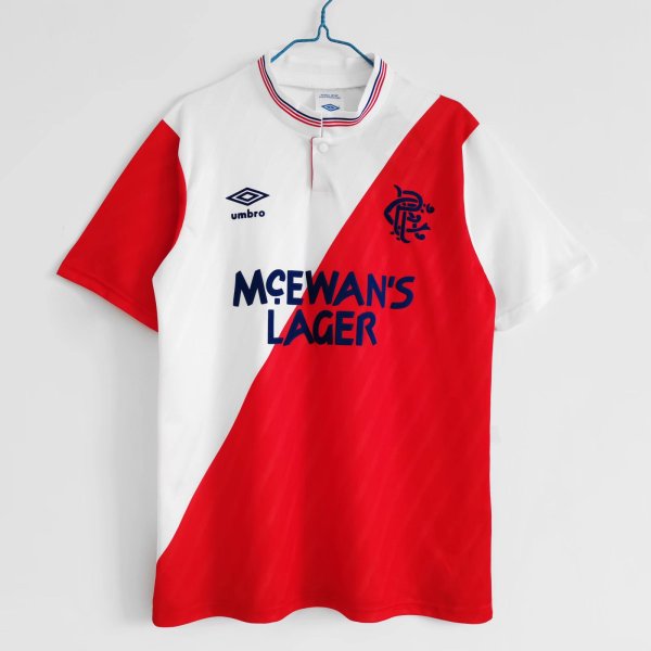 1987-1988 Rangers Away Retro soccer Jersey