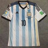 2014 Argentina Home Retro Soccer Jersey