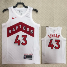 22-23 Raptors SIAKAM #43 White Top Quality Hot Pressing NBA Jersey