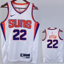 22-23 SUNS AYTON #22 White Top Quality Hot Pressing NBA Jersey