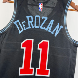 2019 BULLS DEROZAN #11 Black City Edition Top Quality Hot Pressing NBA Retro Jersey