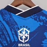 22-23 Brazil Special Edition Blue Fans Training Soccer Jersey