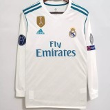 2017-2018 RMA Home Long Sleeve Retro Soccer Jersey