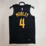 22-23 Cleveland Cavaliers MOBLEY #4 Black Top Quality Hot Pressing NBA Jersey (Trapeze Edition)