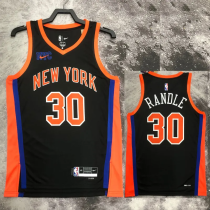 22-23 KNICKS RANDLE #30 Black City Edition Top Quality Hot Pressing NBA Jersey