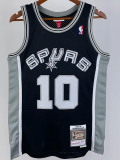 1993-94 SA Spurs RODMAN #10 Black Retro Top Quality Hot Pressing NBA Jersey