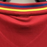 1990 Colombia Away Red Retro Soccer Jersey