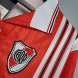 1995-1996 River Plate Away Red Retro Soccer Jersey