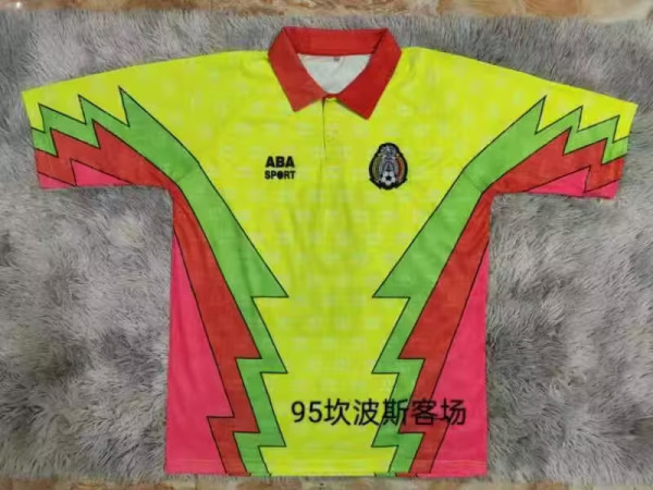 1995 Mexico Goalkeeper Retro Soccer Jersey