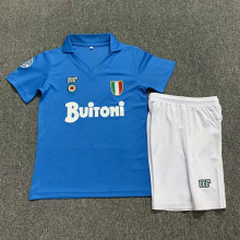 1987-1988 Napoli Home Retro Kids Soccer Jersey