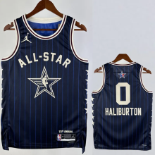 23-24 ALL-STAR HALIBURTON #0 Blue Top Quality Hot Pressing NBA Jersey