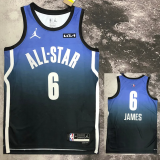 2023 ALL STAR JAMES #6 Blue Top Quality Hot Pressing NBA Jersey