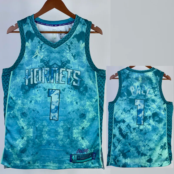 22-23 HORNETS PALL #6 Green Top Quality Hot Pressing NBA Jersey（V领）荣耀版